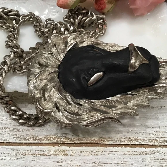 Luca Razza Lion Head Necklace